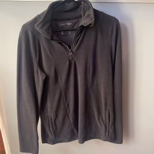 Calvin Klein brown half zip fleece women’s size extra large